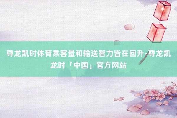 尊龙凯时体育乘客量和输送智力皆在回升-尊龙凯龙时「中国」官方网站