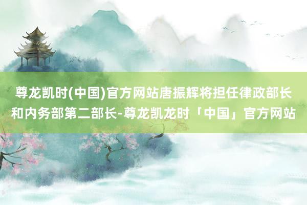 尊龙凯时(中国)官方网站唐振辉将担任律政部长和内务部第二部长-尊龙凯龙时「中国」官方网站