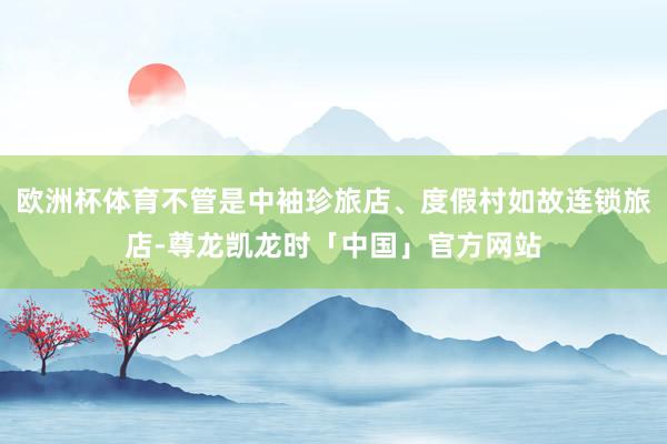 欧洲杯体育不管是中袖珍旅店、度假村如故连锁旅店-尊龙凯龙时「中国」官方网站